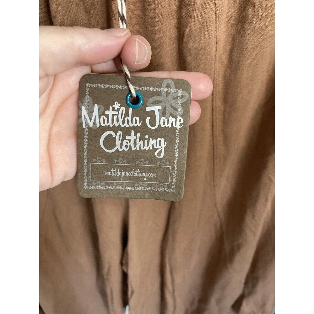 MATILDA JANE Dream Chasers Crop Lounge Pant Toffee Brown‎ Size Medium - Picture 5 of 5